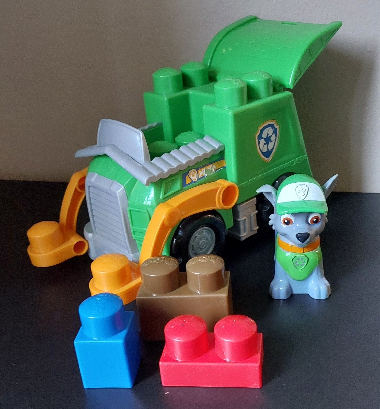 Mega Bloks Paw Patrol Rocky's Recycling Truck, Ophalen, Zo goed als nieuw