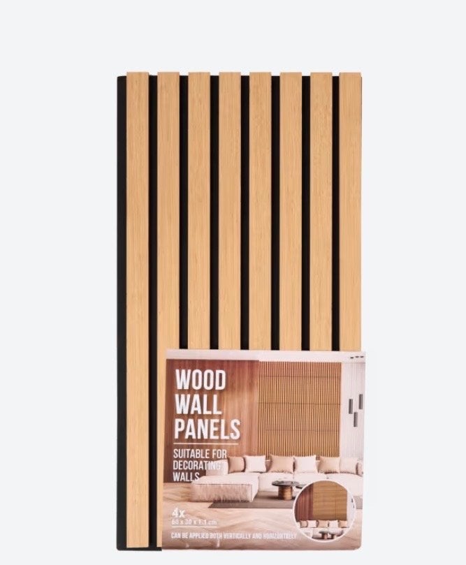 Houten wandpanelen - 7,5 stuks - Geluiddempend, Hout, Nieuw, Bruin, Wandbord of Wandpaneel