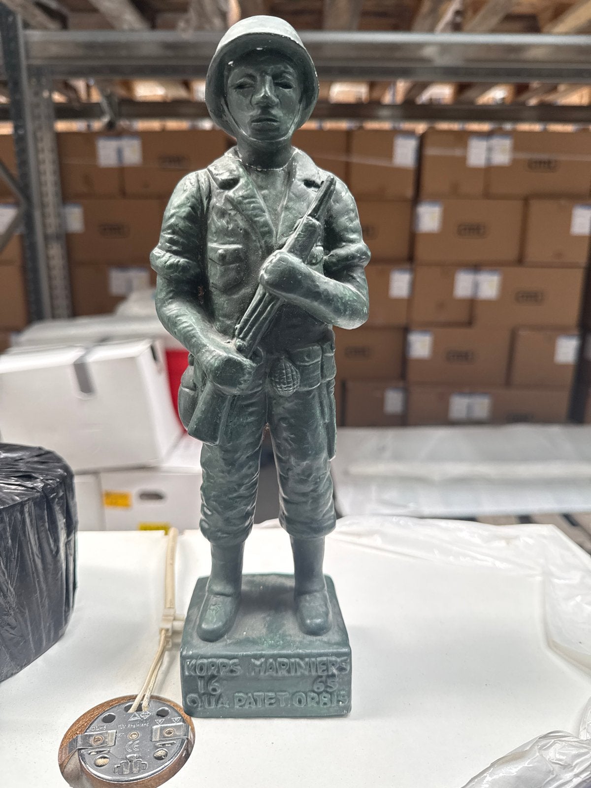 Vintage Korps Mariniers beeld - Jabo Telelen, Ophalen of Verzenden, Beeld, Composieten, Man