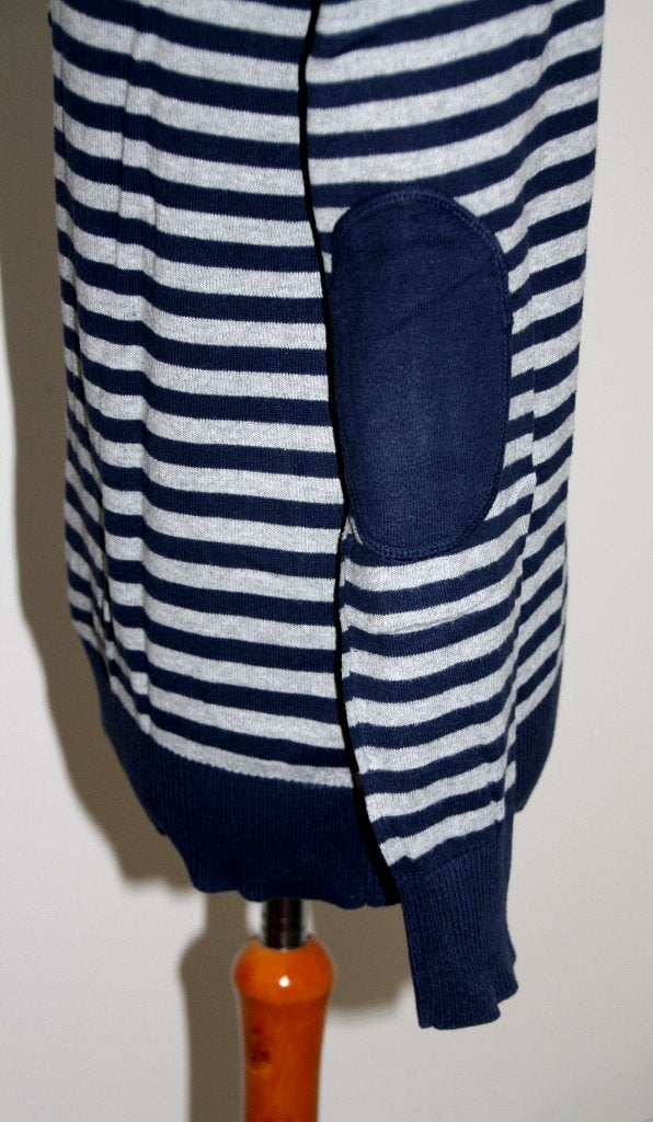 ZGAN! HEMA vest trui cardigan pullover navy grijs sweater L, Kleding | Heren, Truien en Vesten, Maat 52/54 (L), Blauw, Hema., Ophalen of Verzenden