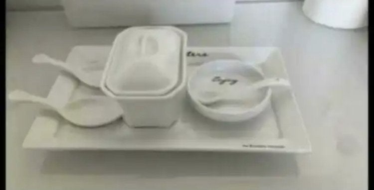 Riviera maison set en hart plateau, Huis en Inrichting, Woonaccessoires | Etagères, Ophalen of Verzenden, Zo goed als nieuw