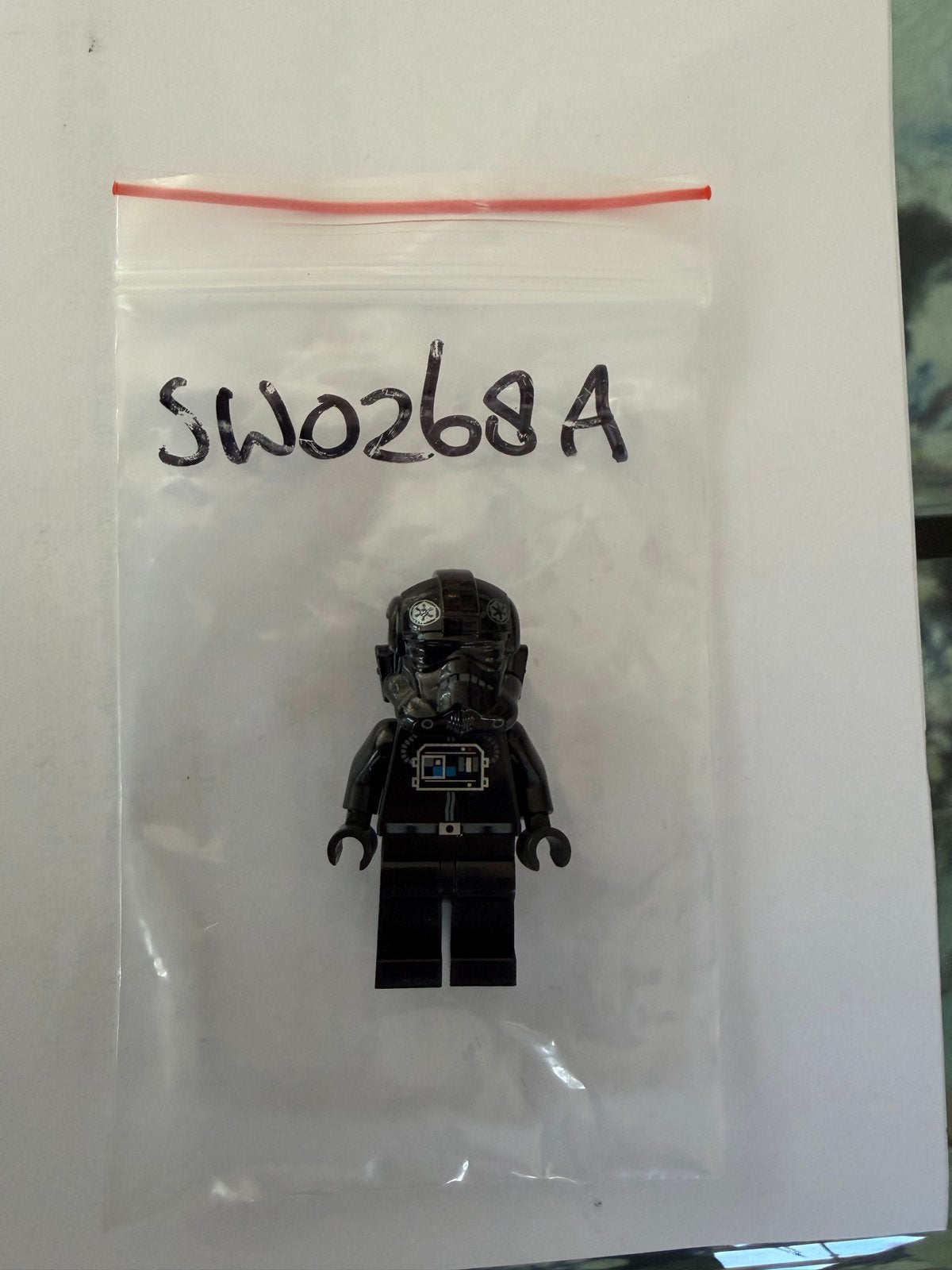 Lego Star Wars SW0268A TIE Fighter Pilot Minifiguur, Ophalen of Verzenden, Gebruikt