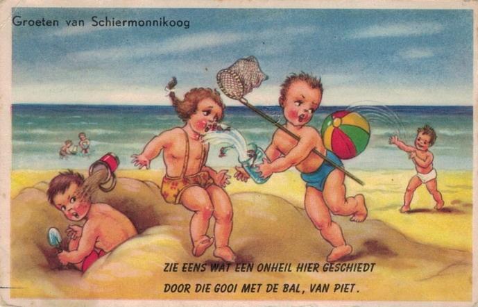 Schiermonnikoog., Verzenden, 1940 tot 1960, Gelopen, Noord-Brabant