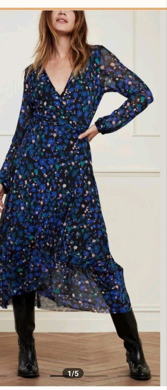 Fabienne Chapot Natasja Frill jurk maat S *nieuw *, Kleding | Dames, Jurken, Blauw, Nieuw, Ophalen of Verzenden, Fabienne Chapot