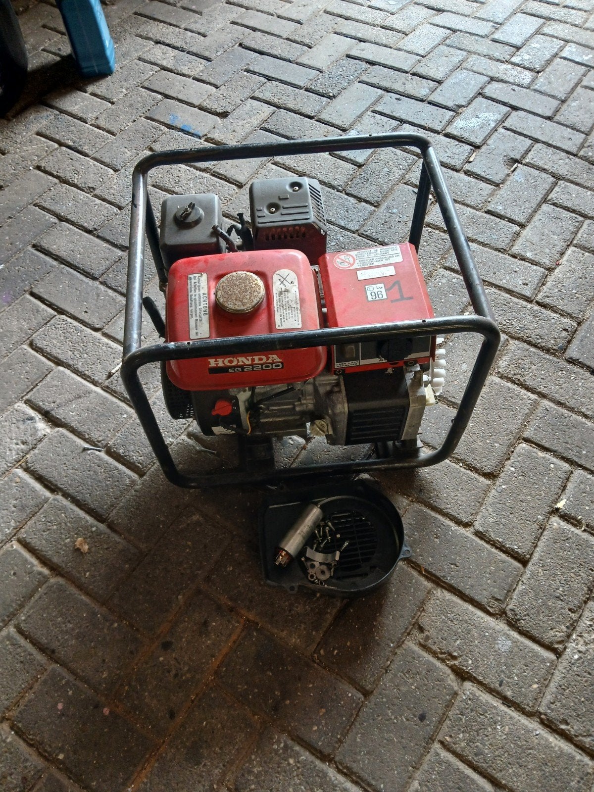 honda eg 2200 opknapper schuuropruiming, Ophalen, Benzinemotor, 1800 rpm of meer