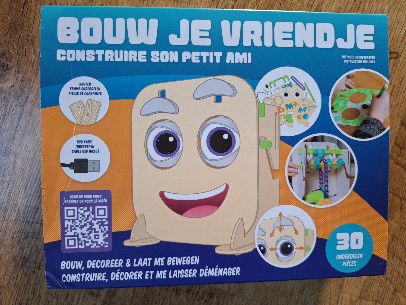 Bouw je eigen robot vriendje, Kinderen en Baby's, Speelgoed | Educatief en Creatief, Ophalen of Verzenden, Zo goed als nieuw, Bouwen