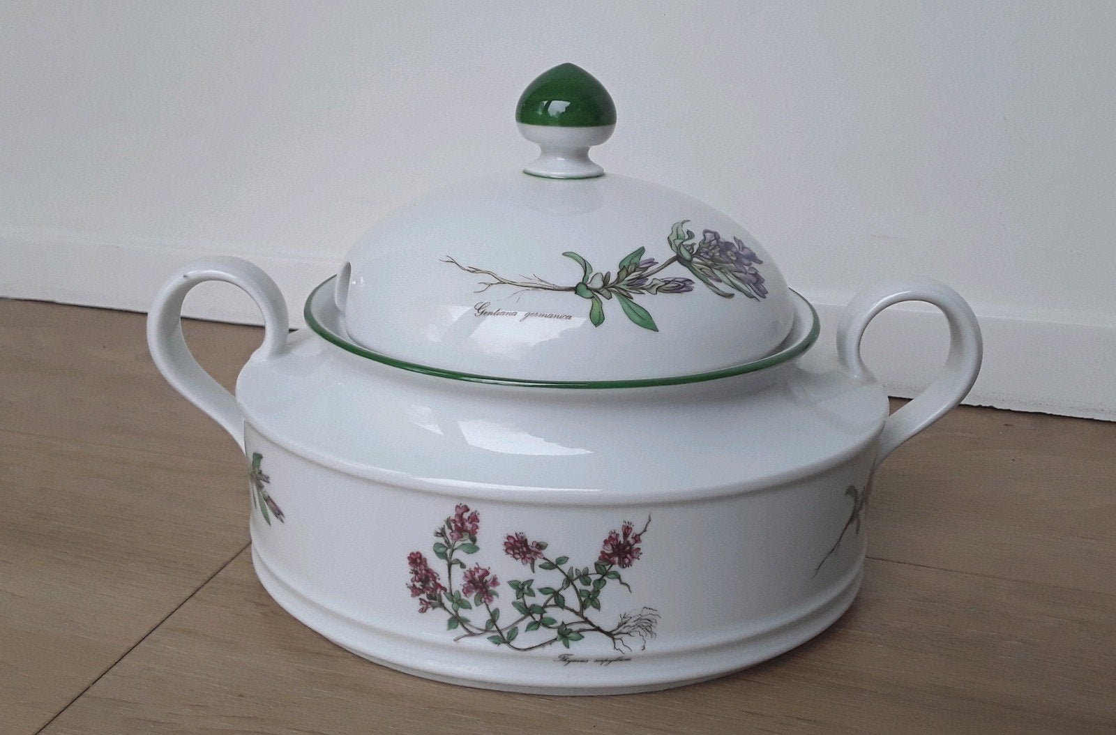 Vintage dekschaal Flora Seltmann Weiden Bavaria Renate 8, Ophalen of Verzenden, Overige stijlen, Porselein, Schaal of Schalen