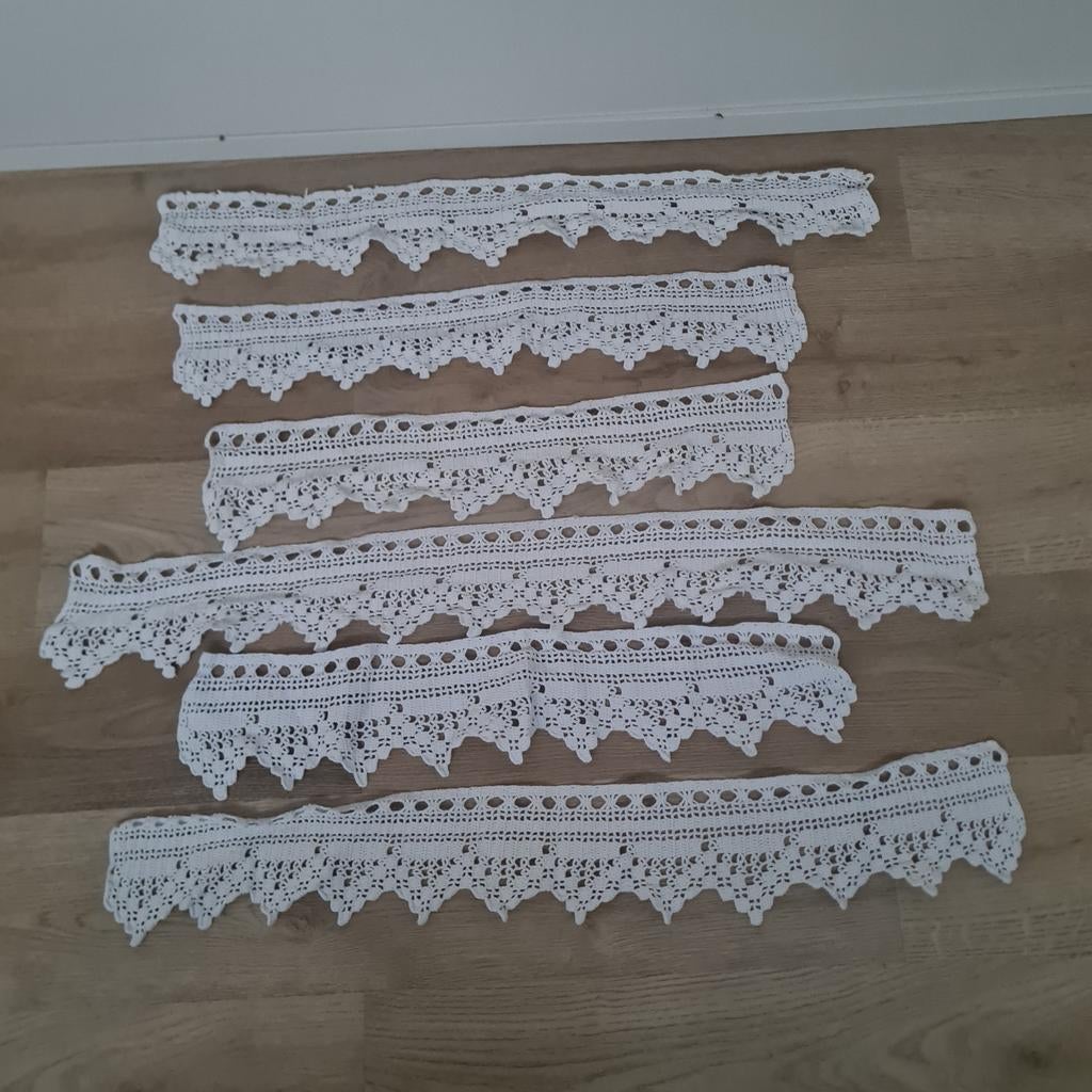 Gehaakte Gordijntjes - Vintage Kant, Huis en Inrichting, Stoffering | Gordijnen en Lamellen, Ophalen of Verzenden