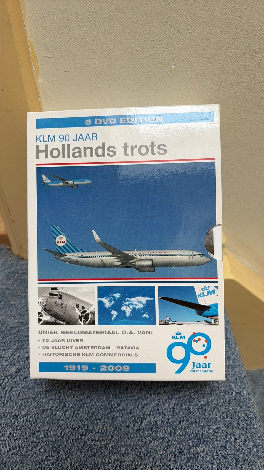 5 DVD Collection KLM 90 jaar, Alle leeftijden, Ophalen of Verzenden, Zo goed als nieuw