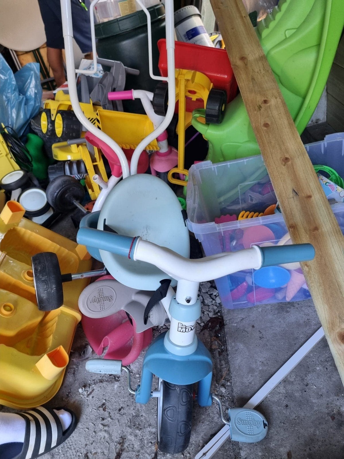 Smoby Be Move driewieler met duwstang, Ophalen, Gebruikt, Smoby, Duwstang