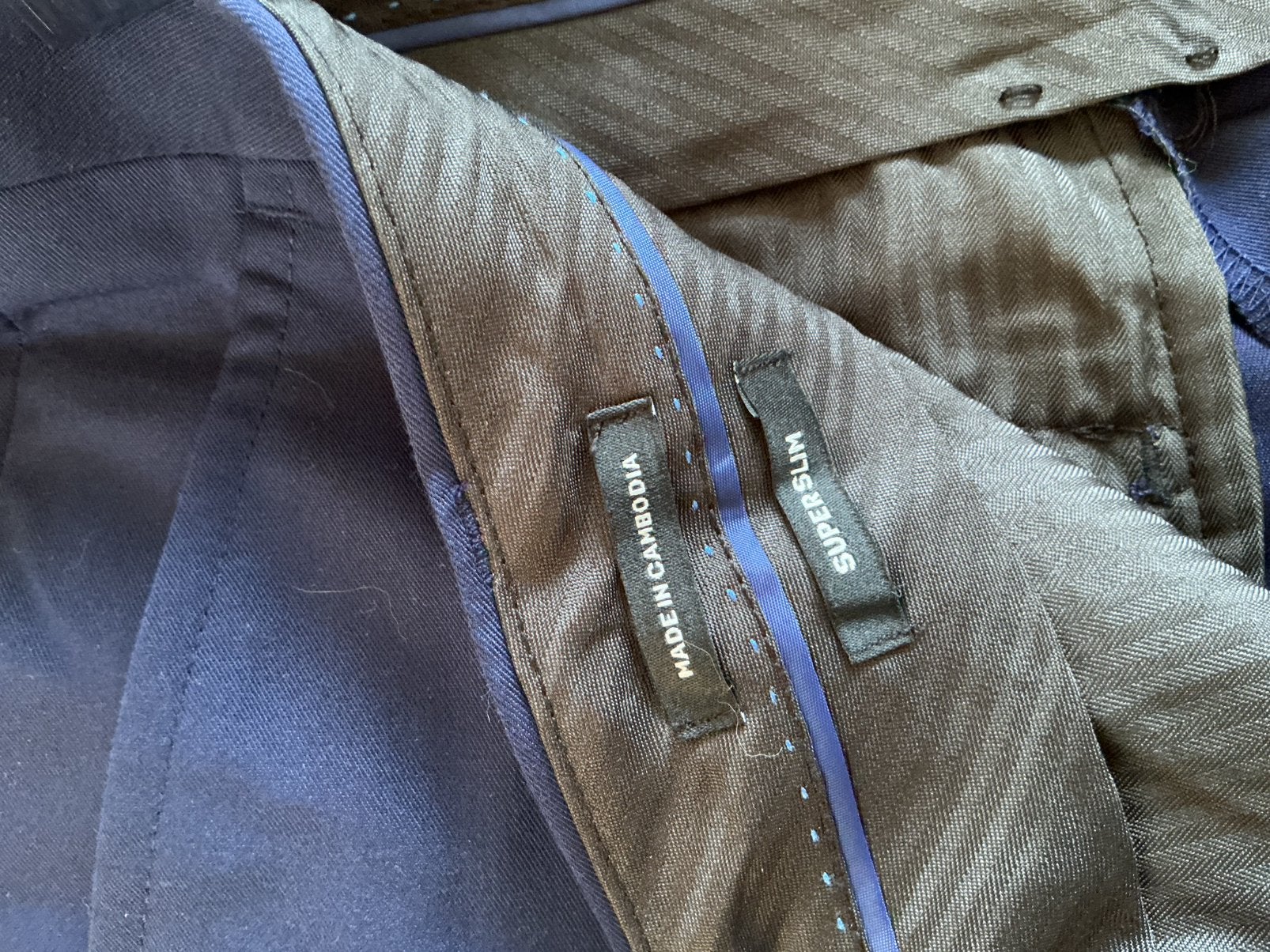 Net blauw heren pak Jack and Jones, Ophalen of Verzenden, Zo goed als nieuw, Maat 48/50 (M), Blauw