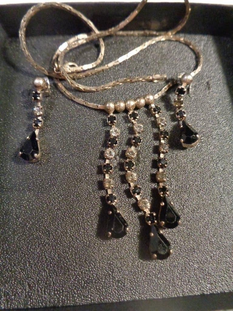 silvano brizzi strass set echt zilver 925, Ophalen of Verzenden, Zilver, Ketting