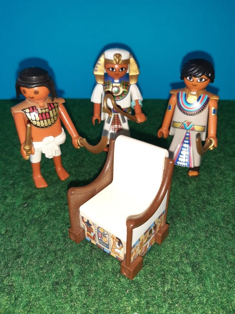 Playmobil Egyptische Poppetjes en Troon, Ophalen of Verzenden, Zo goed als nieuw