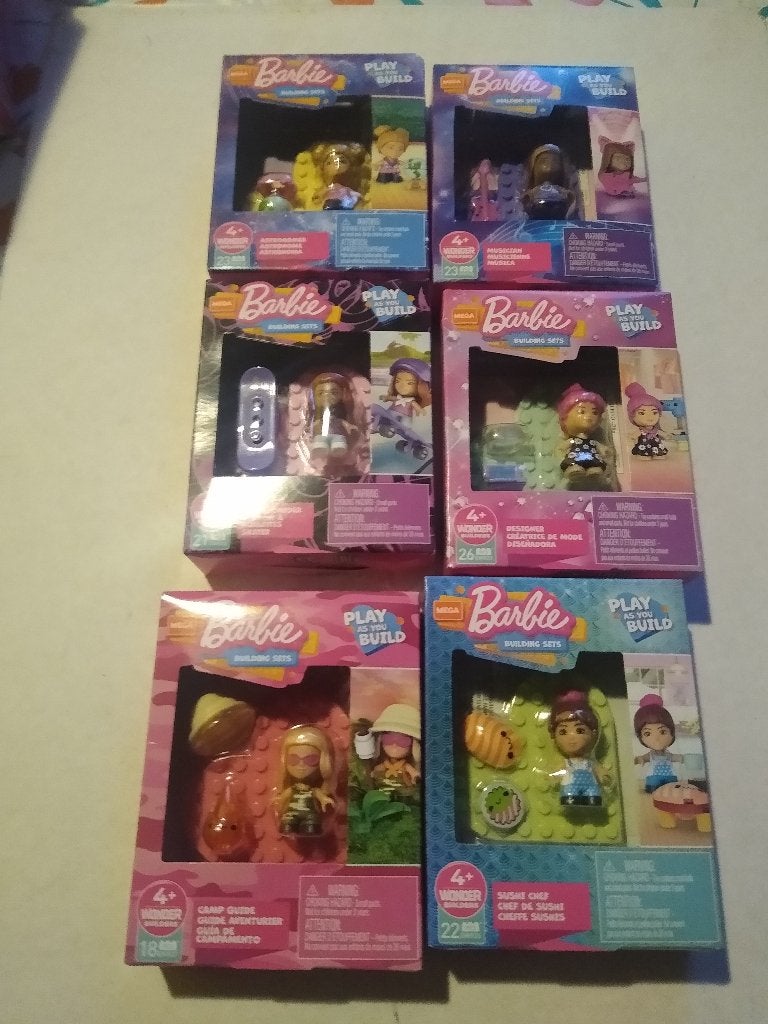 MEGA - BARBIE -  PLAY AS YOU BUILD -- SET, Ophalen of Verzenden, Zo goed als nieuw, Jongen of Meisje