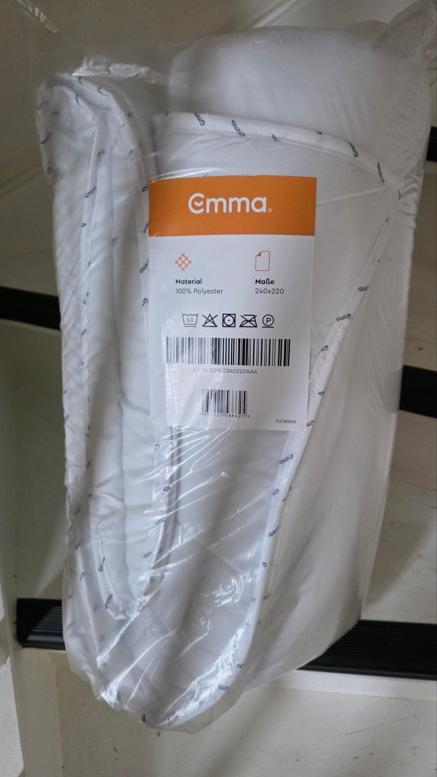 Emma Dekbed 240x220 - 100% Polyester, Huis en Inrichting, Lits-jumeaux, Wit, Nieuw, Ophalen of Verzenden