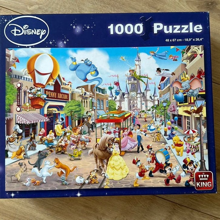 Puzzel King Disney 1000 stuks, Ophalen of Verzenden, 500 t/m 1500 stukjes, Zo goed als nieuw