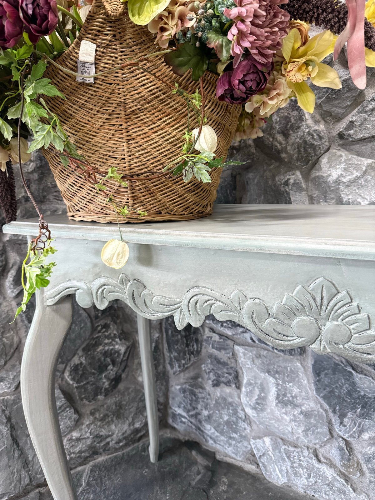 Elegante console tafel in Franse stijl, 50 tot 100 cm, Tot twee personen, Zo goed als nieuw, Rechthoekig