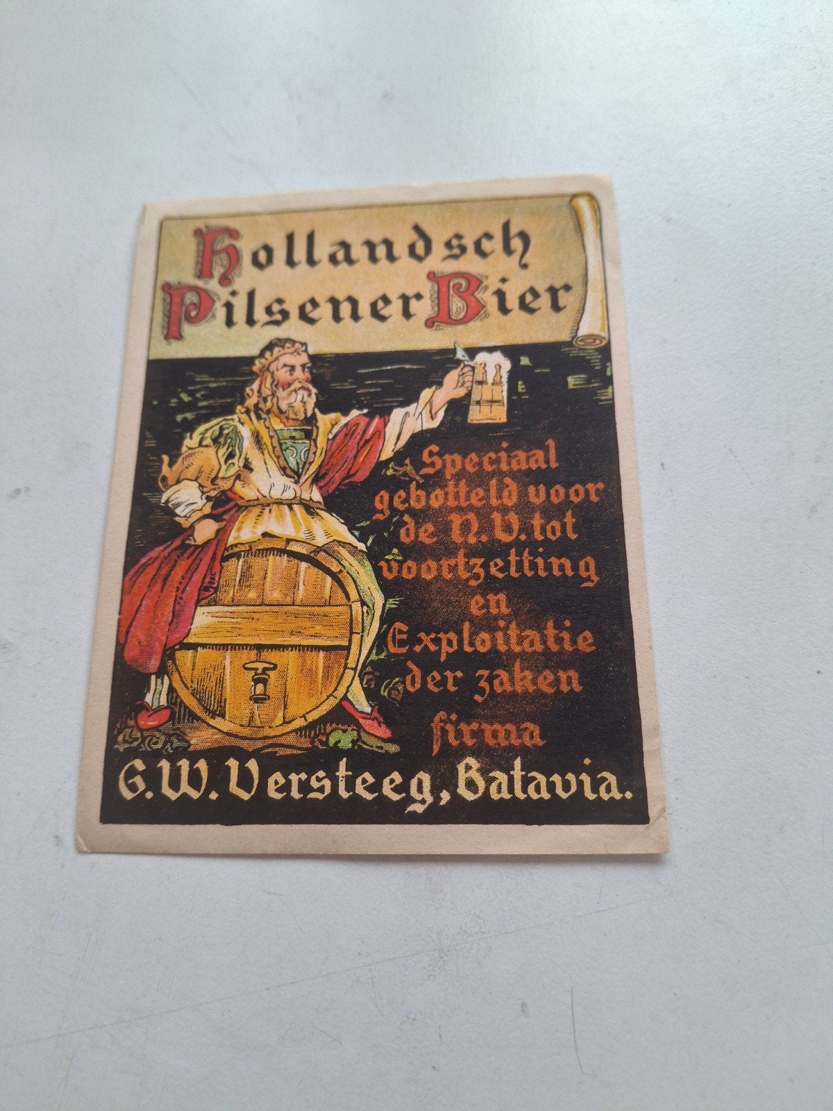 etiket Phoenix brij Amersfoort, Verzamelen, Ophalen of Verzenden, Zo goed als nieuw, Overige typen, Overige merken
