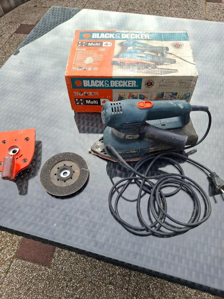 Black&Decker schuurmachine, Doe-het-zelf en Verbouw, Gereedschap | Schuurmachines, Ophalen, Gebruikt, Minder dan 600 watt, Vlakschuurmachine