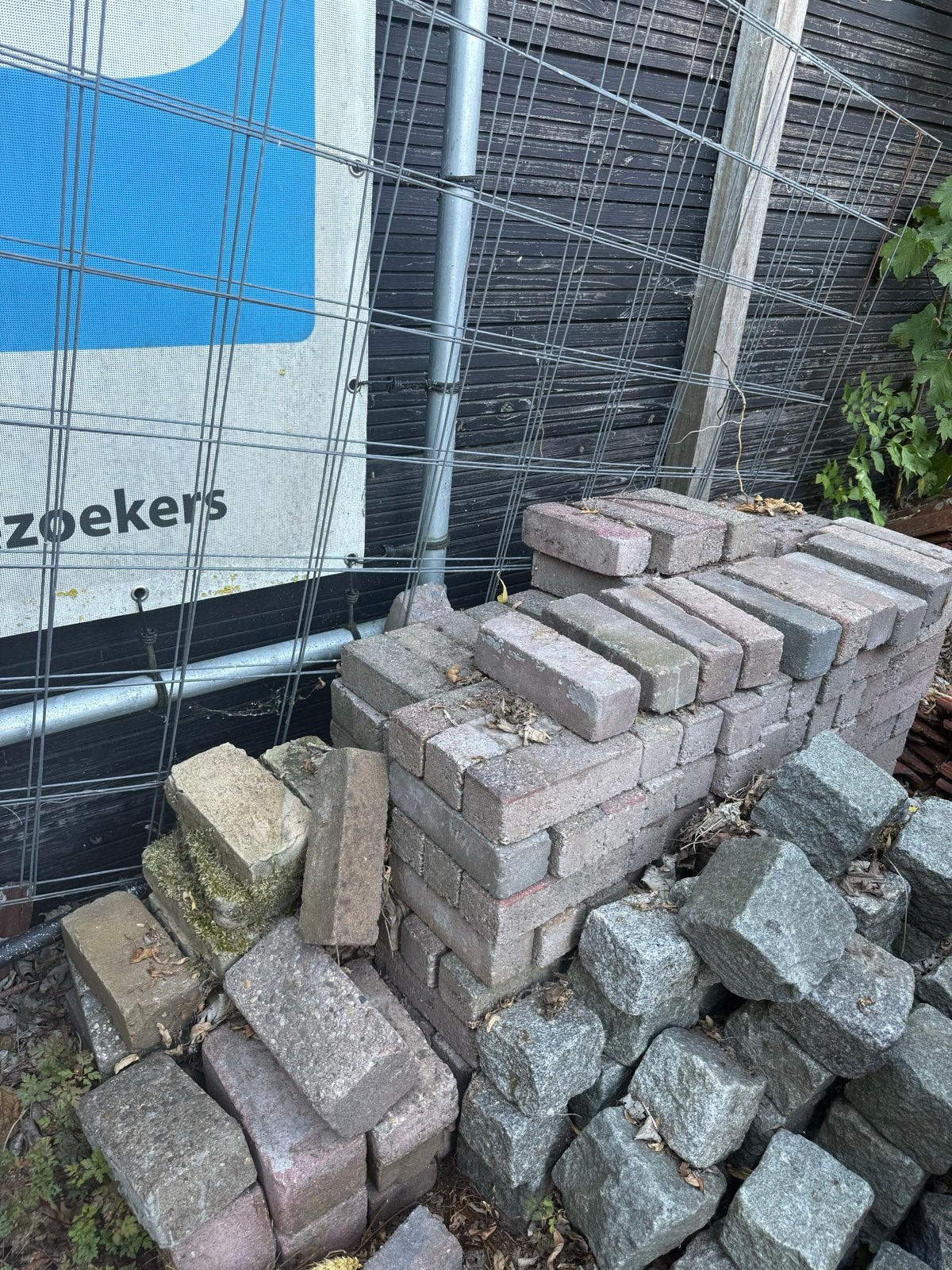 Waaltjes - circa 280 stuks, Tuin en Terras, Ophalen, Overige materialen, Gebruikt, Klinkers
