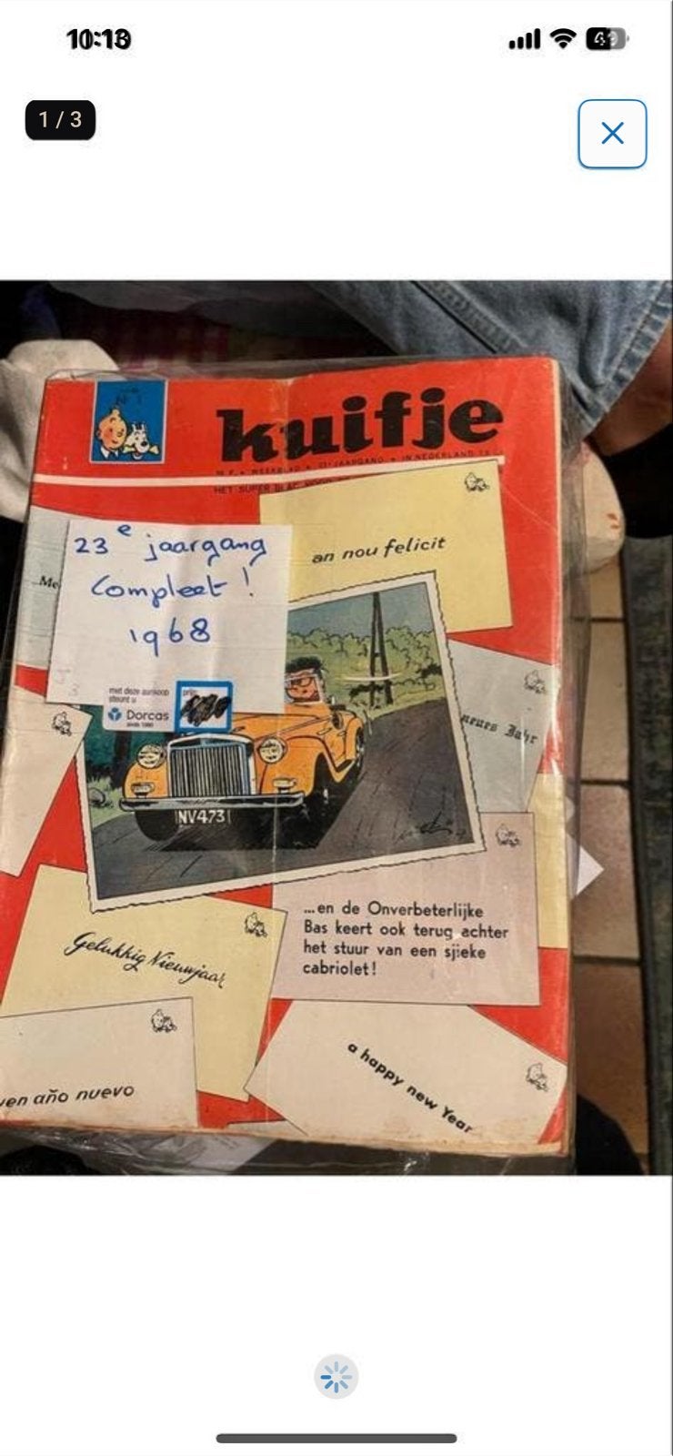 Kuifje stripboeken 23e jaargang 1968 compleet, Complete serie of reeks, Ophalen of Verzenden, Gelezen