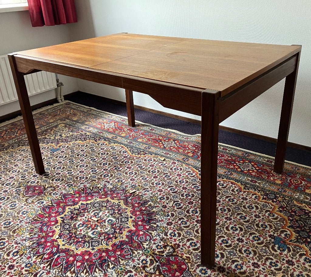 Eetkamertafel sixties teak, Ophalen, Gebruikt, Sixties, Teakhout