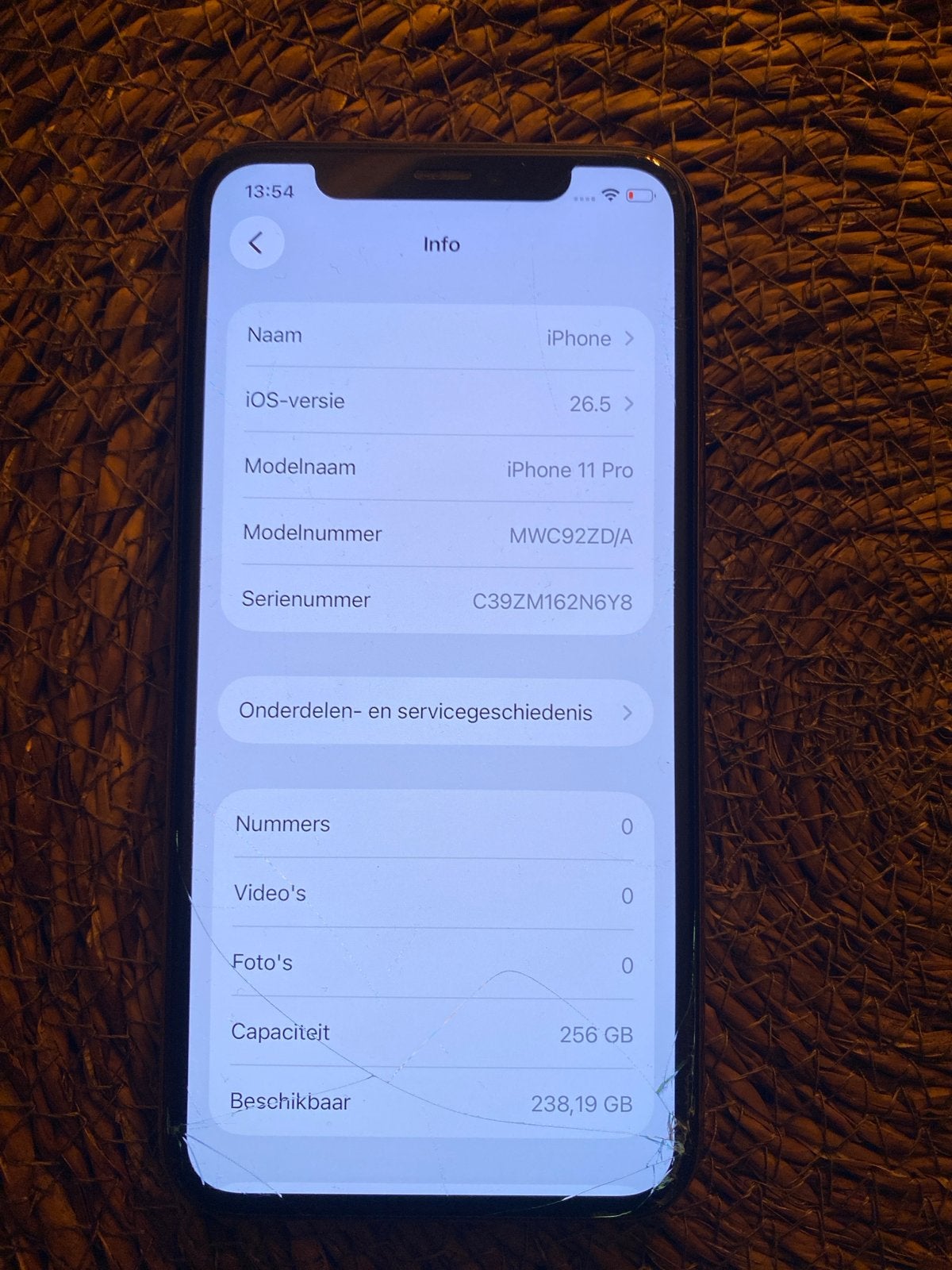 iPhone 11 Pro 256GB Goud, 256 GB, 70 %, Gebruikt, Ophalen of Verzenden