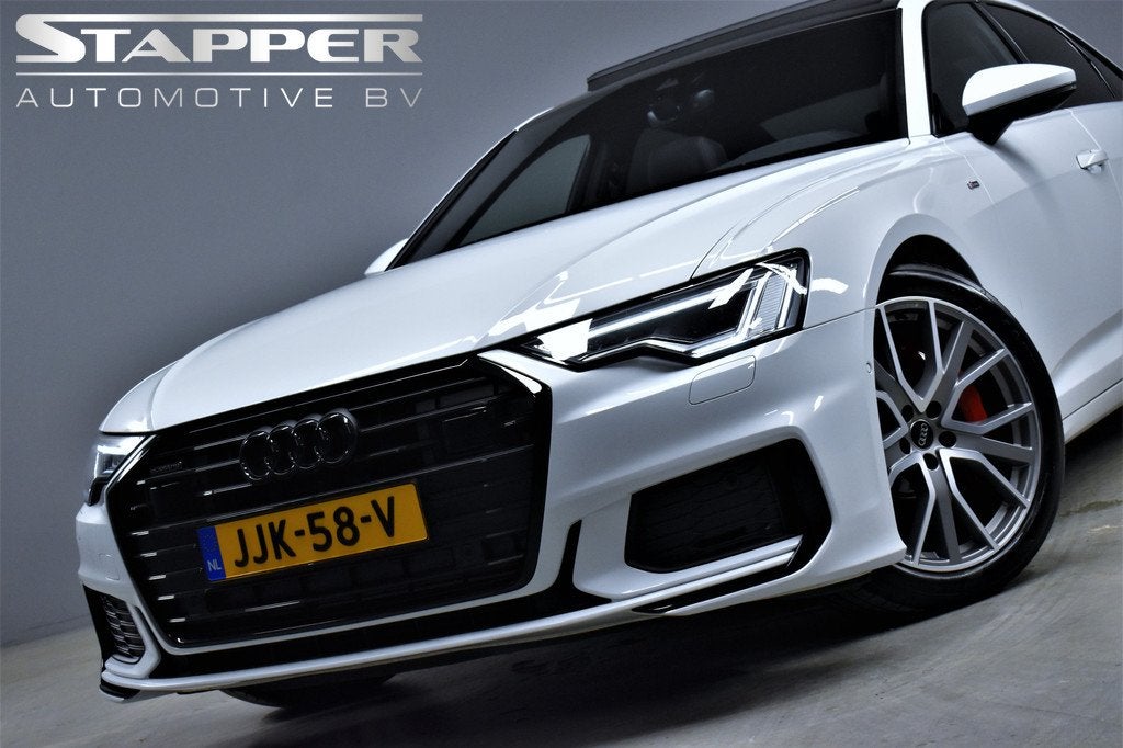 Audi A6 Limousine 55 TFSI e 367pk Quattro S-Line Competition, Automaat, Gebruikt, 4 cilinders, Wit