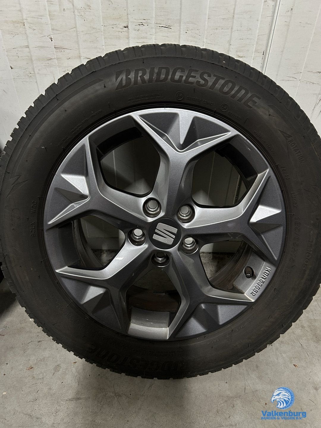 6mm! Originele Seat Ibiza 15 inch antraciete velgen 5x100 wi, Auto-onderdelen, Gebruikt, 15 inch, -, -