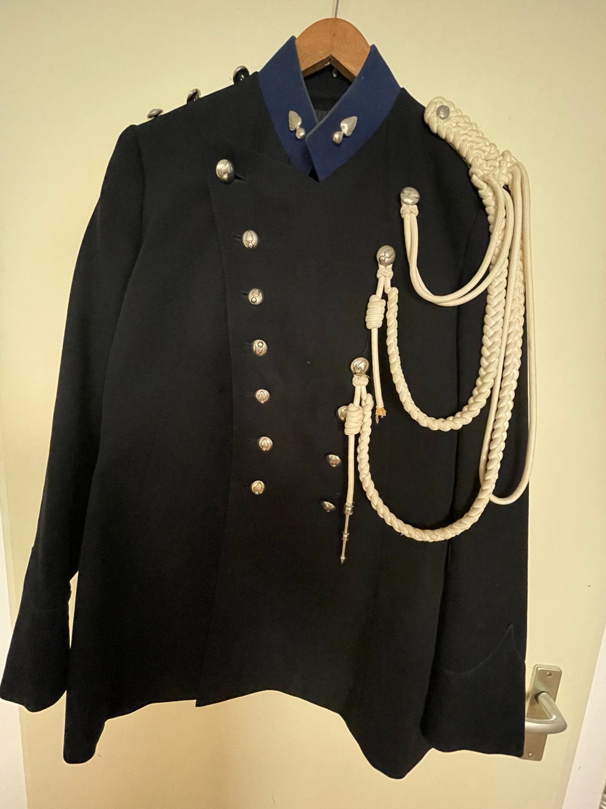 Vintage Militair Uniform Jas Marechaussee, Ophalen of Verzenden, Landmacht, Nederland, Kleding of Schoenen