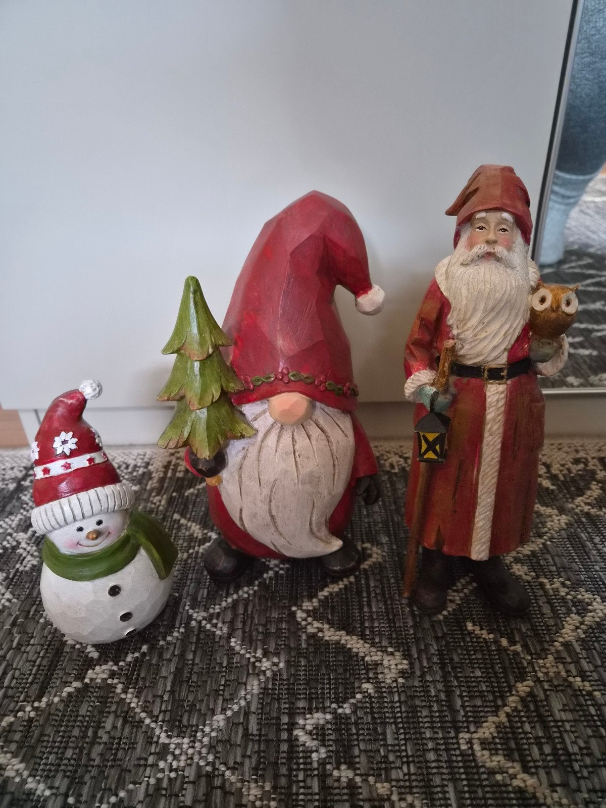 Scandinavisch landelijk decoratie sneeuwpop gnoom kerstman, Ophalen of Verzenden, Zo goed als nieuw