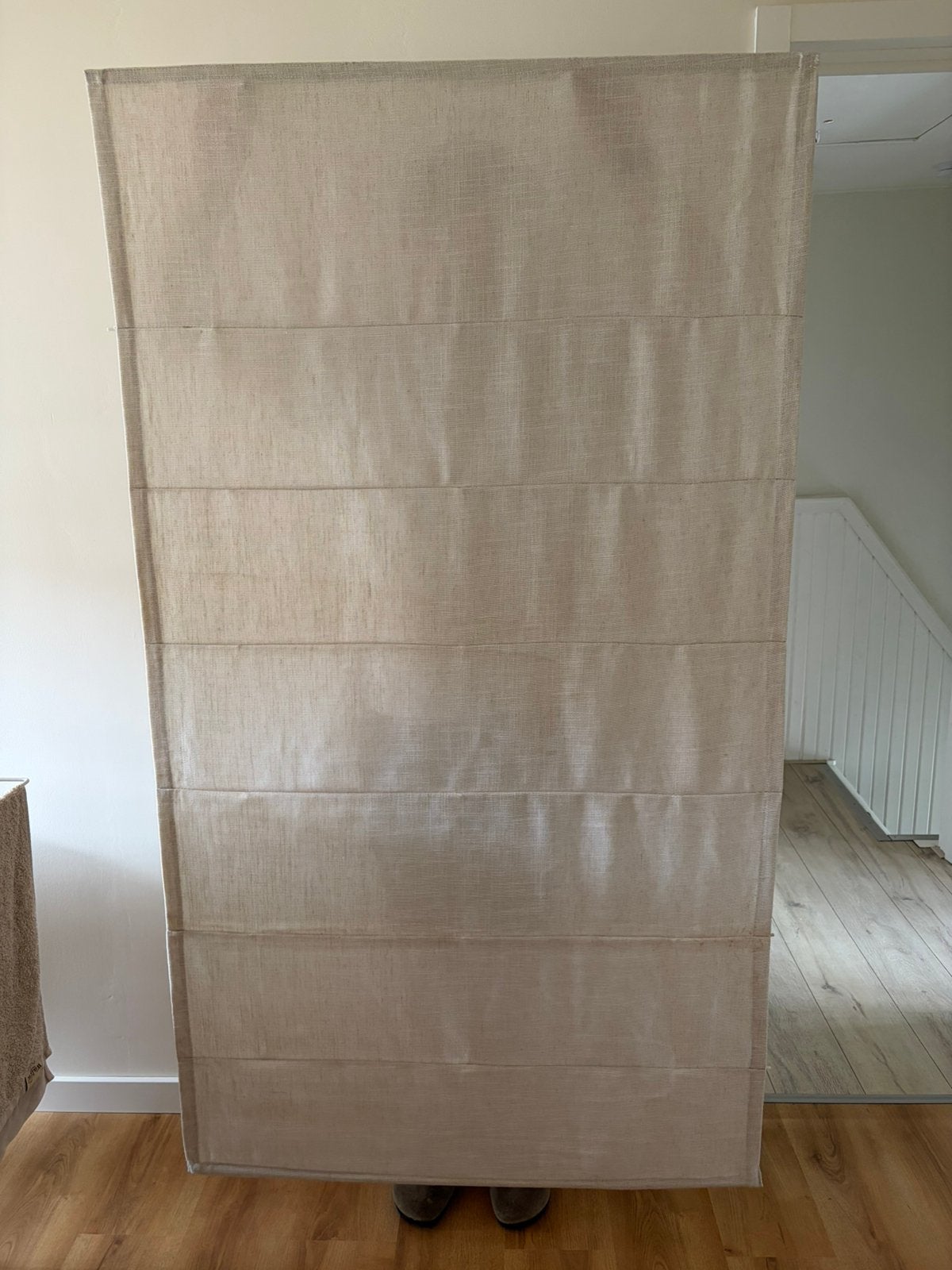 Vouwgordijn beige/zand 80x180, Ophalen, Zo goed als nieuw