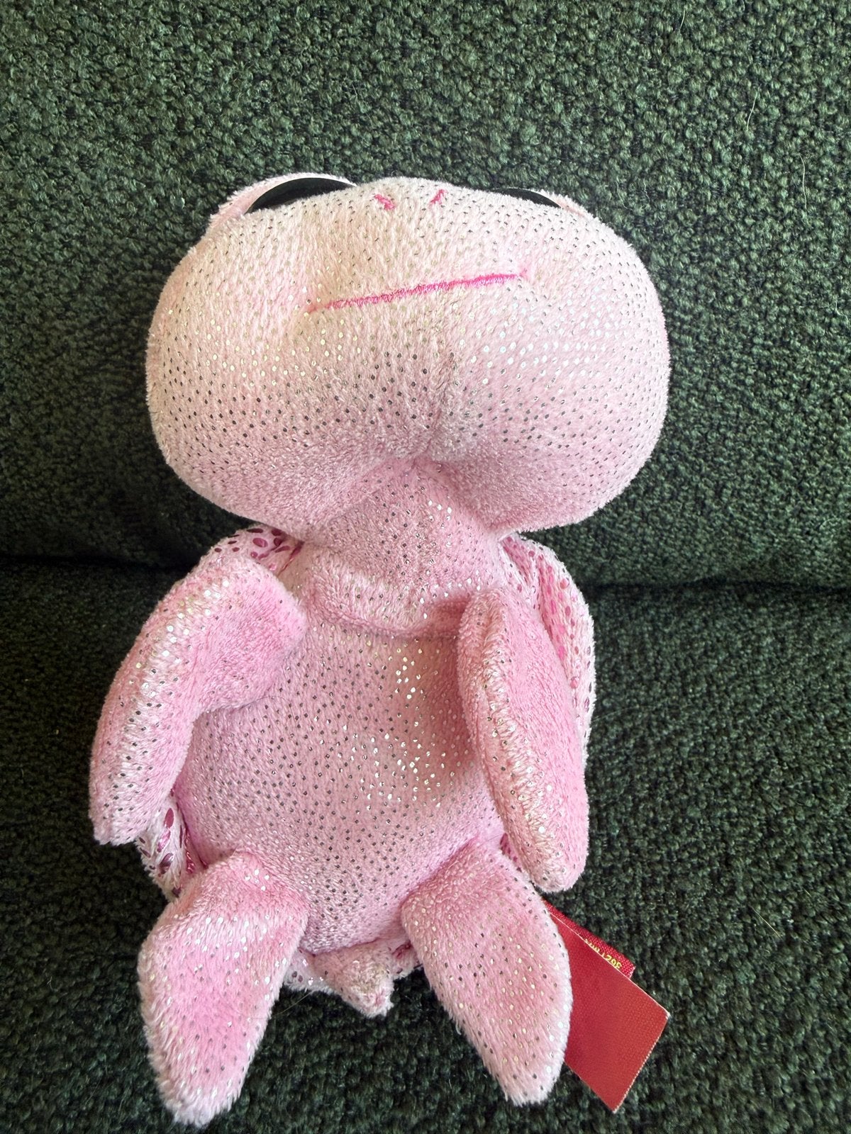 Roze schildpad knuffel 15cm met glitters en grote ogen, Ophalen, Overige typen, Nieuw, Roze