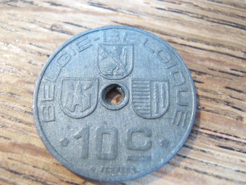 Oorlogsgeld WW2 bezet Belgie 10 Centimes 1944 (NL-F) #631, Postzegels en Munten, Ophalen of Verzenden, Overig, Losse munt