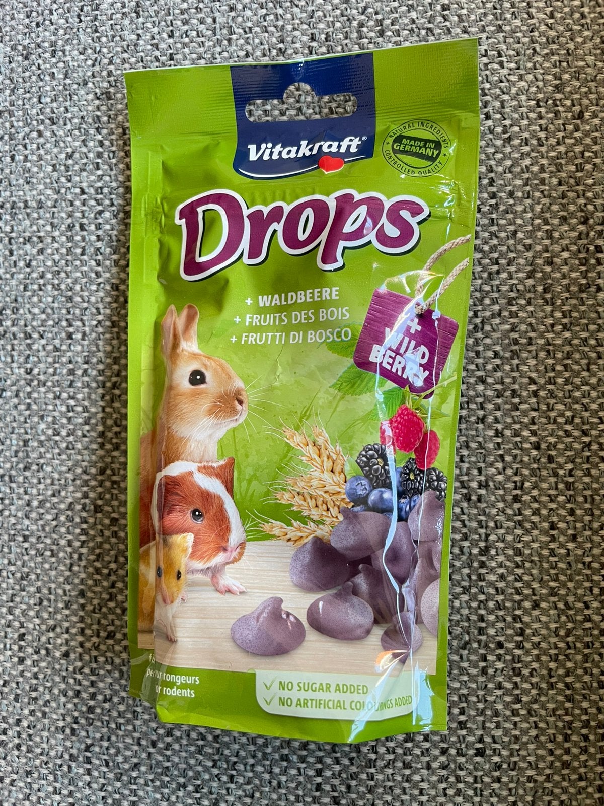 Vitakraft Drops voor knaagdieren en konijnen (75 gram), Ophalen of Verzenden, Nieuw