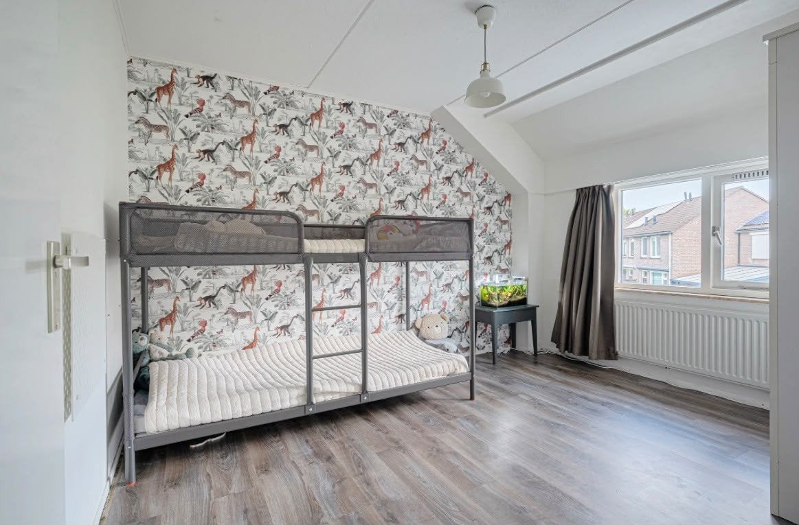 TEAB - Stevig 2-persoons kinder stapelbed - Grijs metaal, Ophalen, Gebruikt, 90 cm, 160 tot 180 cm
