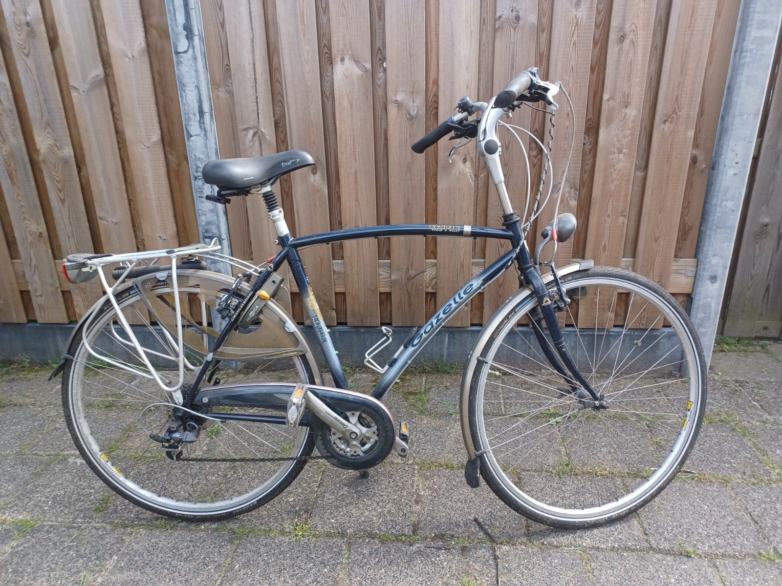 Gazelle Montreux 28 inch herenfiets, Fietsen en Brommers, Fietsen | Heren | Herenfietsen, Ophalen, Gebruikt, Velgrem, Versnellingen