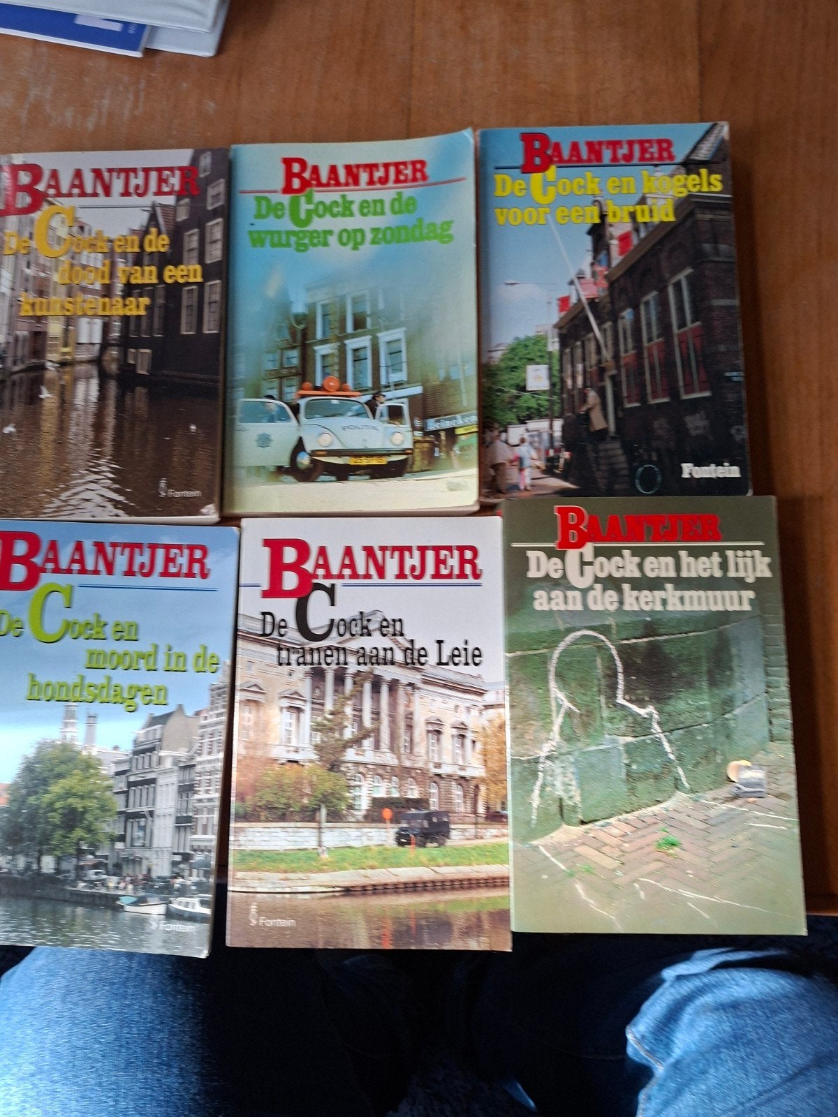 6 Baantjer boeken - De Cock en diverse misdaden, Boeken, Ophalen of Verzenden, Gelezen, A.C. Baantjer