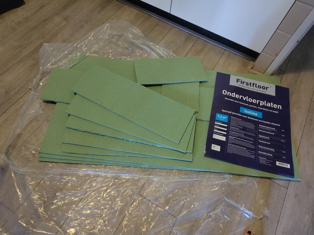 Ondervloerplaten over - gratis ophalen (Zeist), Ophalen, Overige materialen, 30 cm of meer, 50 tot 150 cm