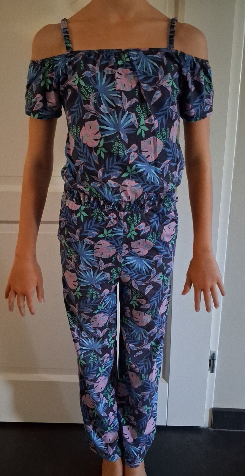 jumpsuit met tropische print, Kinderen en Baby's, Kinderkleding | Maat 146, WE, Meisje, Ophalen of Verzenden, Overige typen