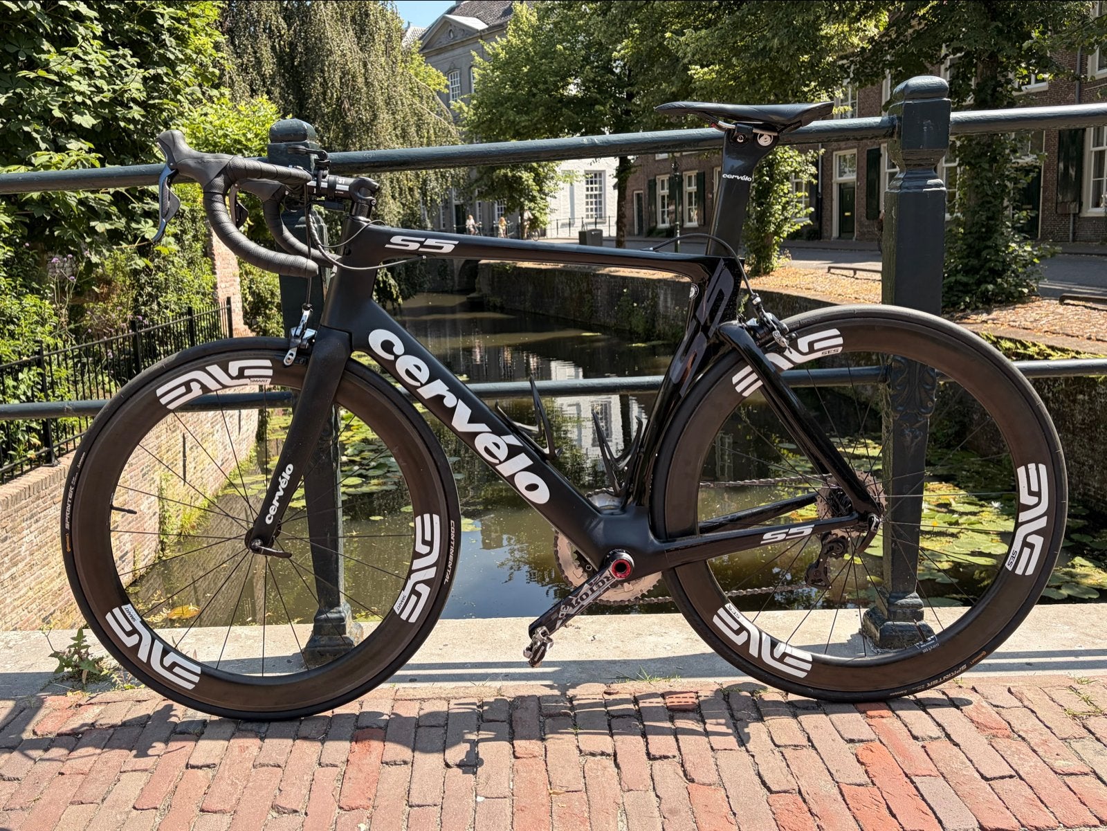 Cervélo S5 Full Carbon. Maat 56 – Dura Ace Di2 – ENVE Wielen, Fietsen en Brommers, 28 inch, Gebruikt, Carbon, Meer dan 20 versnellingen