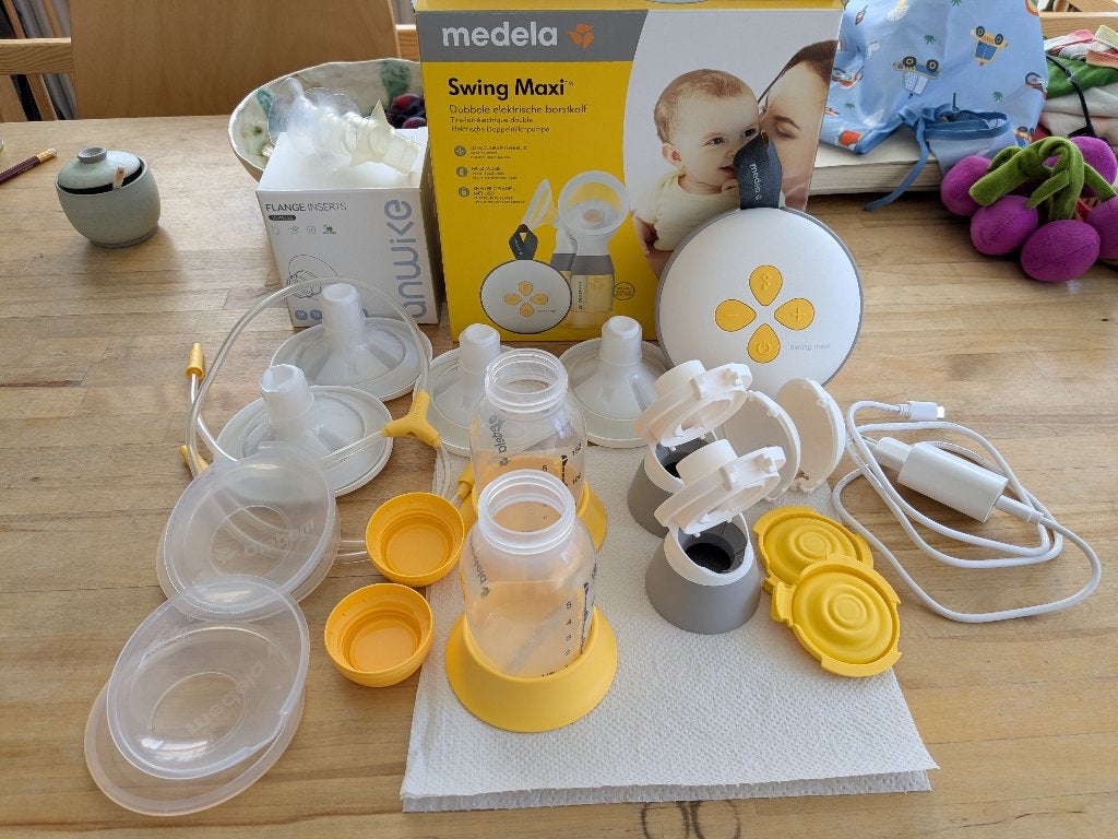 Medela Swing Maxi Double Electric Breast Pump, Kinderen en Baby's, Gebruikt, Dubbelzijdig, Medela, Borstkolf