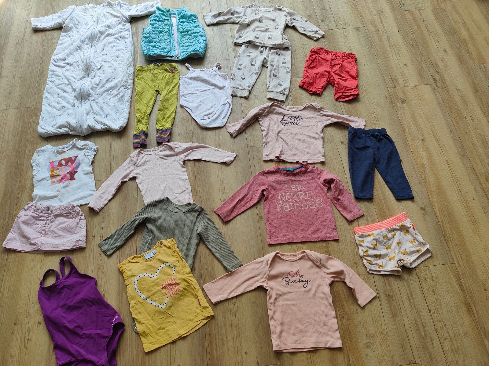 18 delig zomer kledingpakket meisje maat 74 badpak slaapzak, Ophalen of Verzenden, Gebruikt, Hema, H&M, Meisje