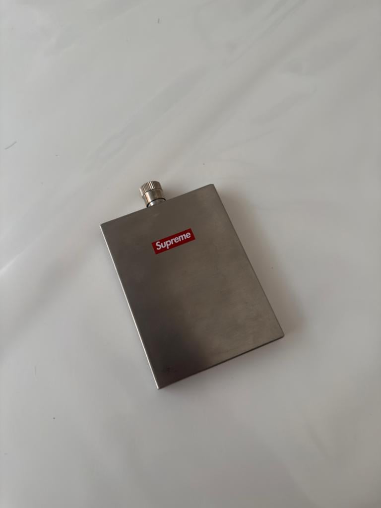 The Supreme FW13 Stainless Steel Flask, Ophalen, Zo goed als nieuw, Zilver