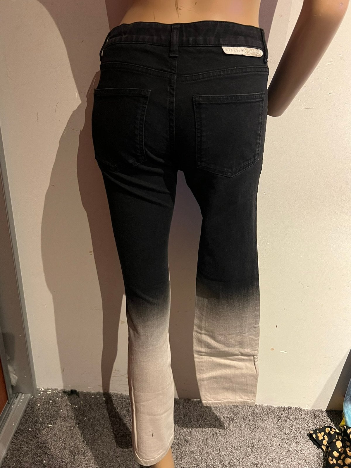 Stella McCartney Jeans - Maat 27 - Zwart/Wit Ombre, G, Ophalen of Verzenden, Zo goed als nieuw, W27 (confectie 34) of kleiner