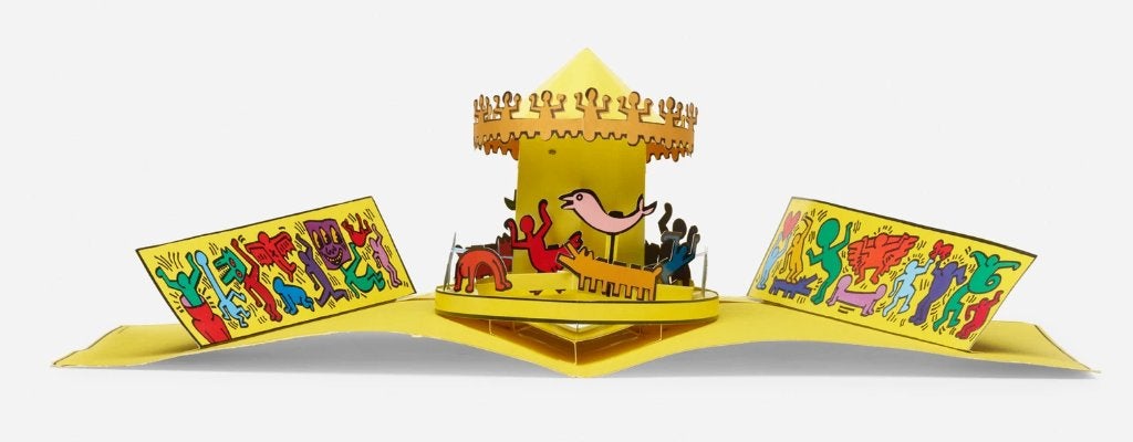 Keith HARING - Luna Luna Carrousel 1986, Ophalen of Verzenden