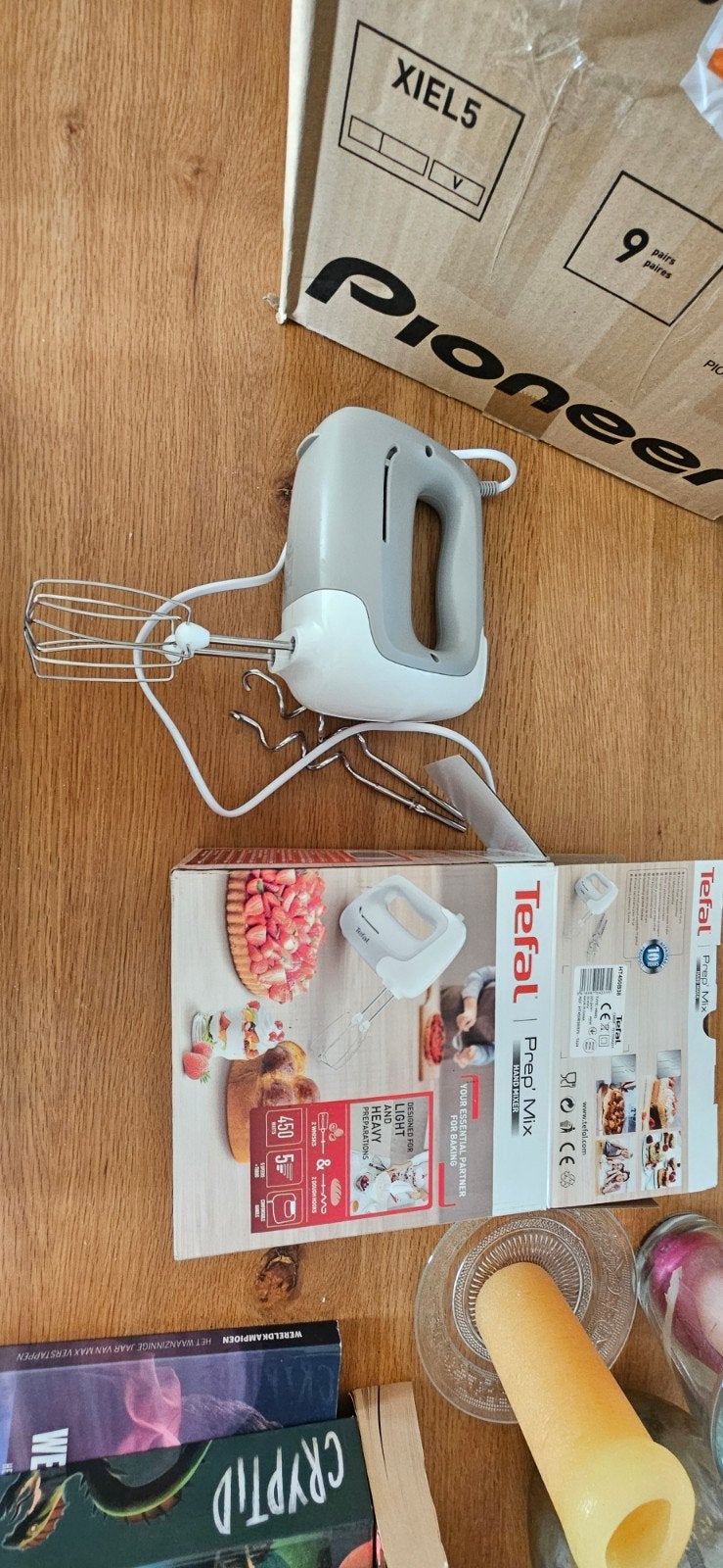 Tefal Prep' Mix Handmixer - Krachtig en Compact, 3 snelheden of meer, Ophalen of Verzenden, Zo goed als nieuw, Vaatwasserbestendig