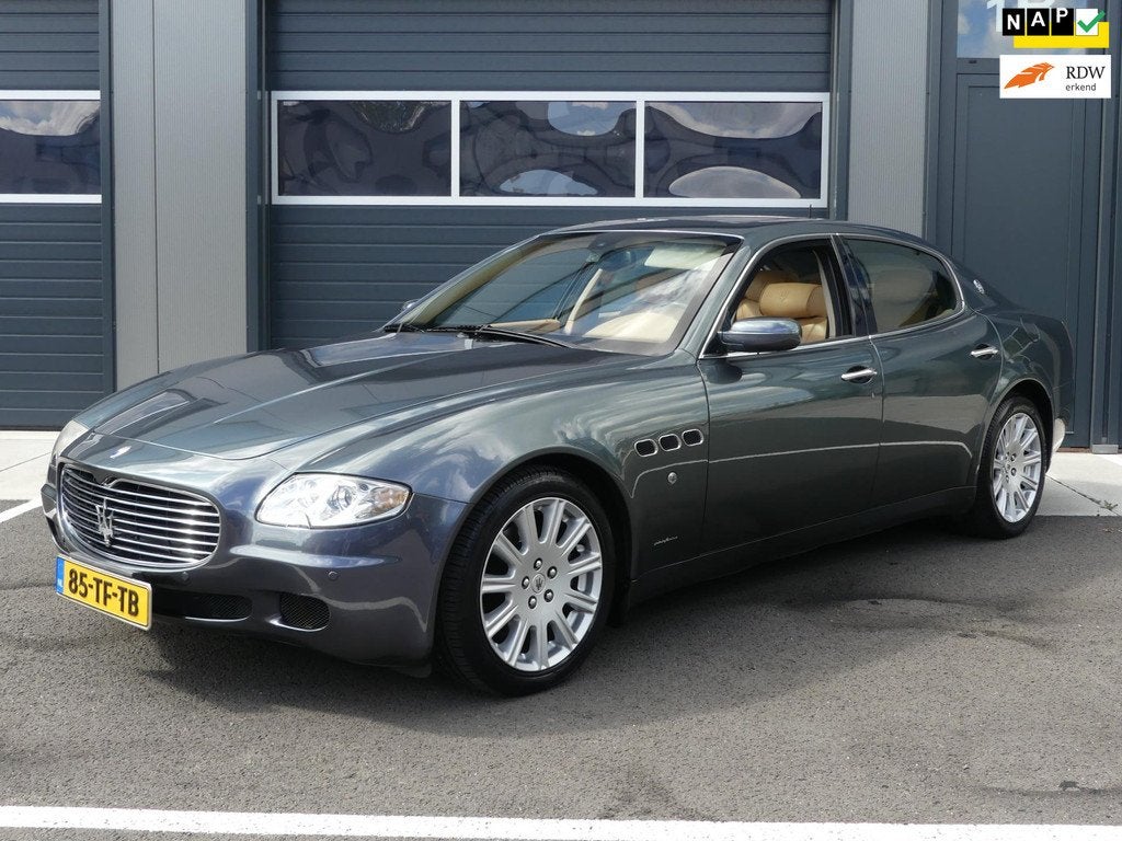 Maserati Quattroporte 4.2 V8 401PK Duo Select YOUNGTIMER Nav, Auto's, Maserati, Automaat, Gebruikt, 8 cilinders, Leder