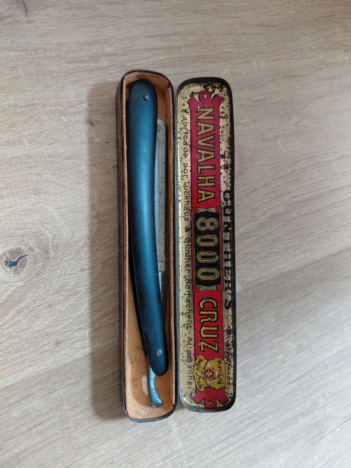 Antiek Scheermes "The Magnetic Razor" met originele doos, Ophalen
