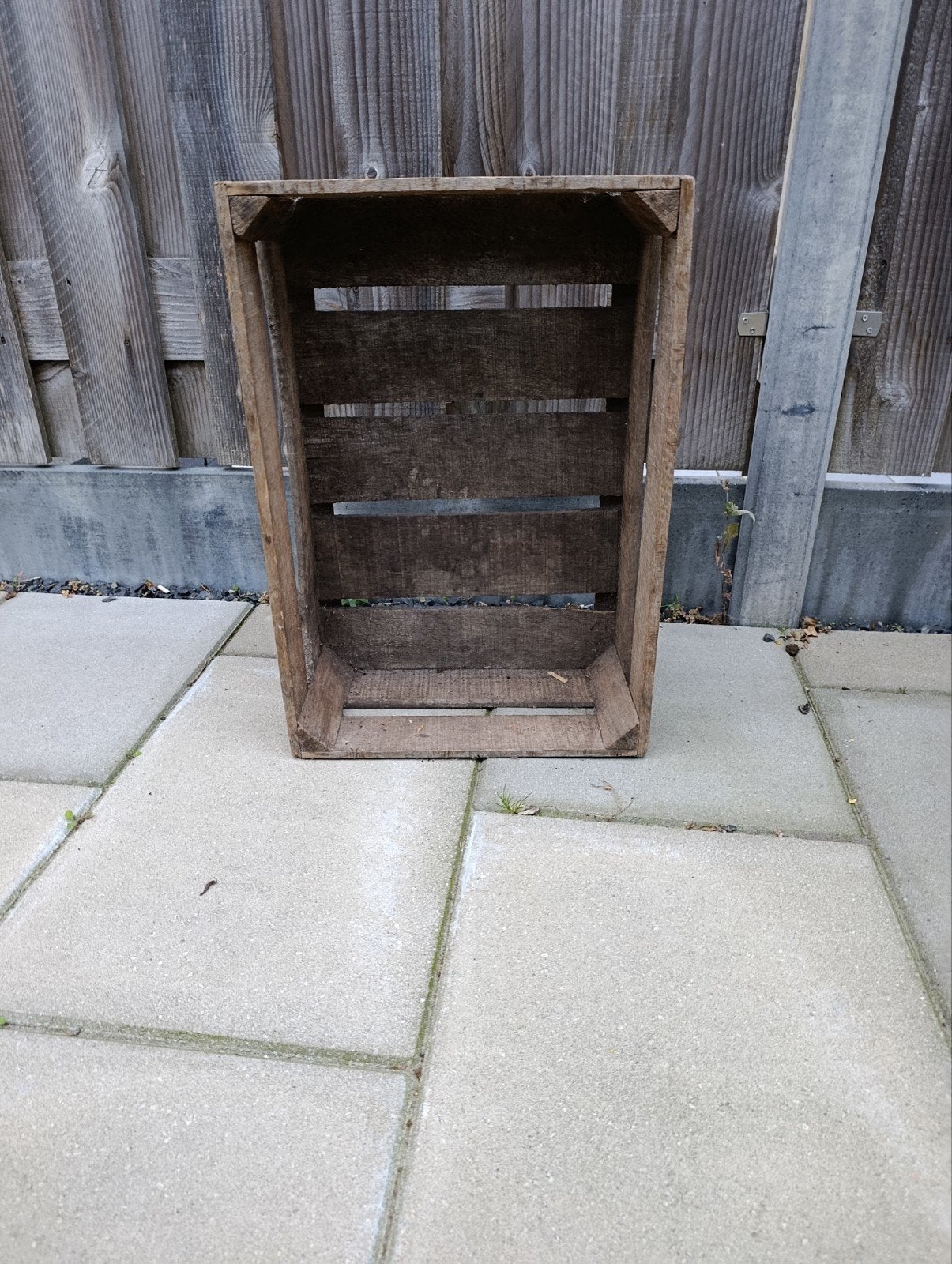 Vintage Houten Krat - Decoratief en Praktisch, Ophalen, Gebruikt, 40 tot 60 cm, 50 tot 75 cm